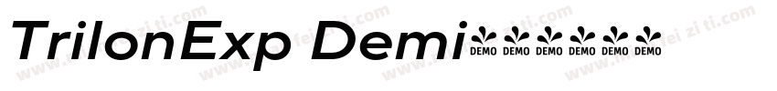 TrilonExp Demi字体转换